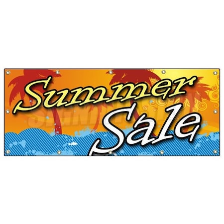 Signmission SUMMER SALE BANNER SIGN store clearance signs huge 50% off B-120 Summer Sale